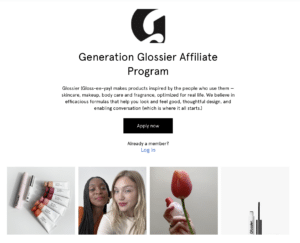 generation glossier affiliate program